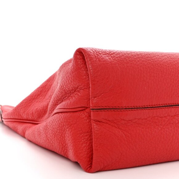 💲1️⃣4️⃣0️⃣0️⃣ FENDI Pebbled Calfskin Small Closure Tote - Picture 5 of 10